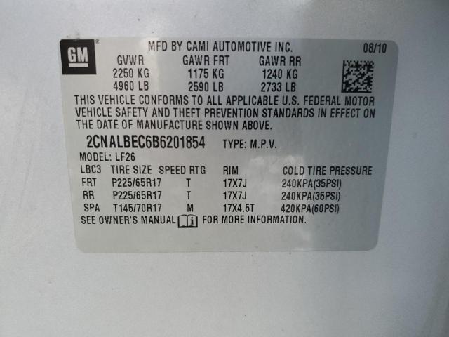 2CNALBEC6B6201854 - 2011 CHEVROLET EQUINOX LS SILVER photo 14