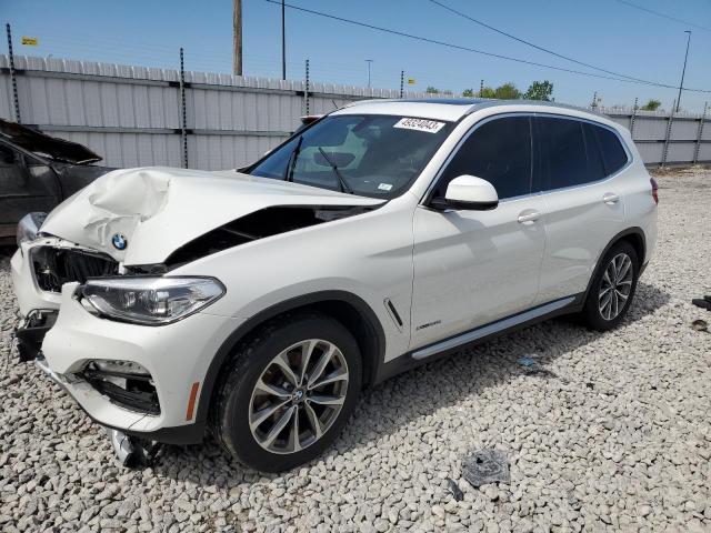 5UXTR9C58JLD66790 - 2018 BMW X3 XDRIVE30I WHITE photo 1