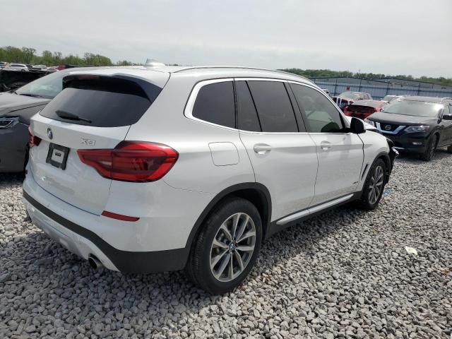 5UXTR9C58JLD66790 - 2018 BMW X3 XDRIVE30I WHITE photo 3