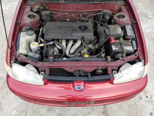 1Y1SK528X1Z447205 - 2001 CHEVROLET GEO PRIZM BASE RED photo 11