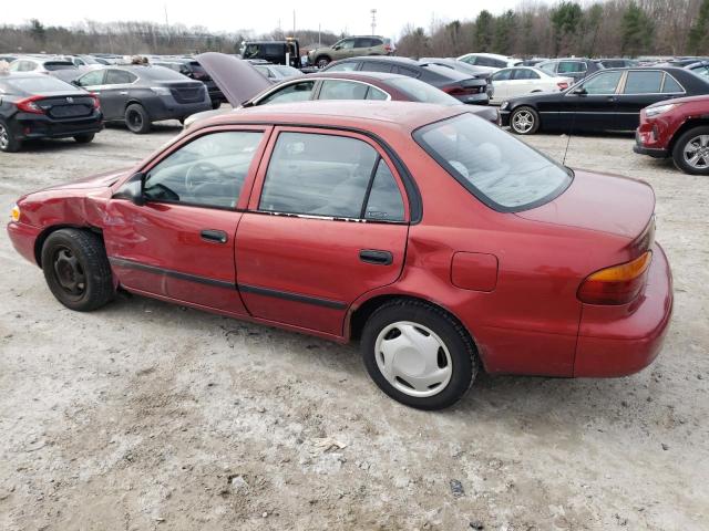 1Y1SK528X1Z447205 - 2001 CHEVROLET GEO PRIZM BASE RED photo 2