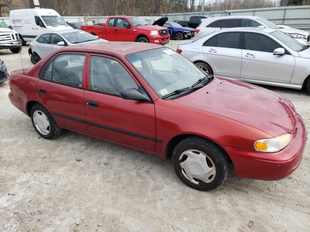 1Y1SK528X1Z447205 - 2001 CHEVROLET GEO PRIZM BASE RED photo 4