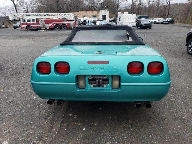 1G1YY3389M5103644 - 1991 CHEVROLET CORVETTE TEAL photo 6