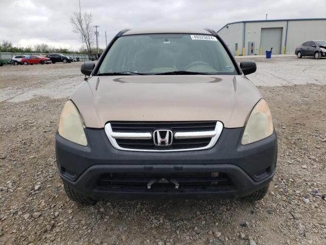 JHLRD78494C046042 - 2004 HONDA CR-V LX BEIGE photo 5