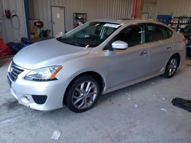 3N1AB7APXEY316458 - 2014 NISSAN SENTRA S SILVER photo 1