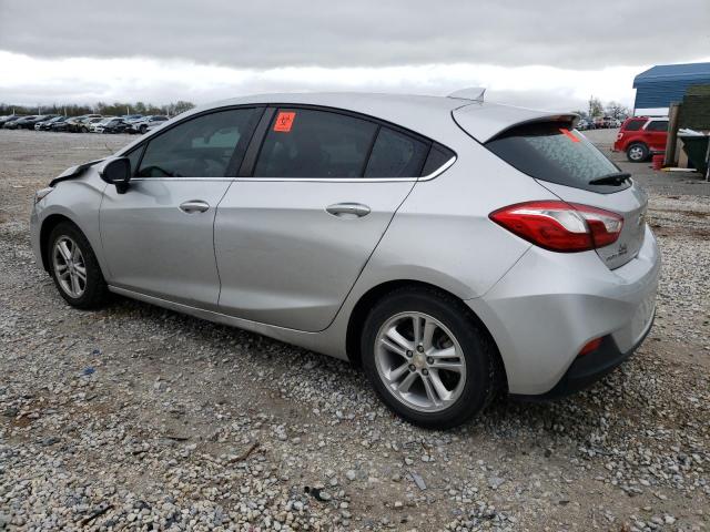 3G1BE6SM5HS511553 - 2017 CHEVROLET CRUZE LT SILVER photo 2