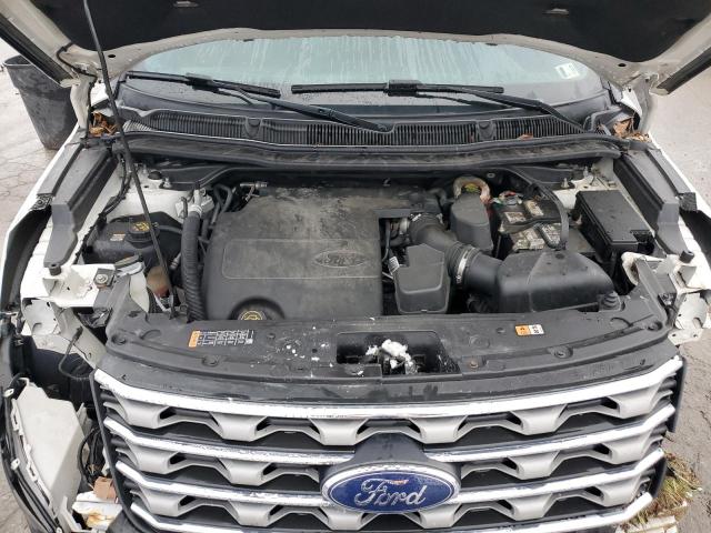 1FM5K8D82GGD24174 - 2016 FORD EXPLORER XLT WHITE photo 12