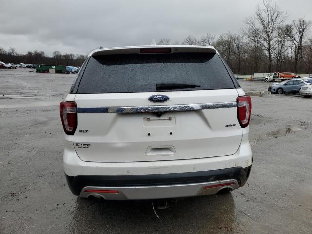 1FM5K8D82GGD24174 - 2016 FORD EXPLORER XLT WHITE photo 6