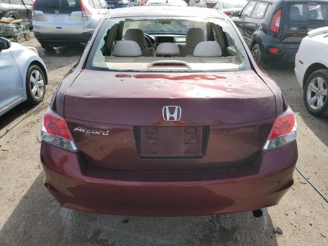 1HGCP263X9A090546 - 2009 HONDA ACCORD LX MAROON photo 6