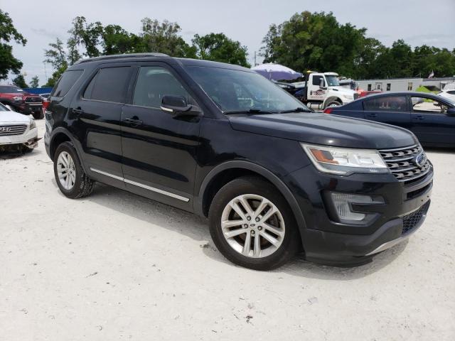 1FM5K7DH0HGA09756 - 2017 FORD EXPLORER XLT BLACK photo 4