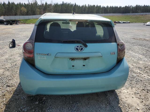 JTDKDTB36D1041447 - 2013 TOYOTA PRIUS C BLUE photo 6