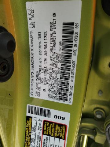 3TYCZ5AN2NT102273 - 2022 TOYOTA TACOMA DOUBLE CAB GREEN photo 12