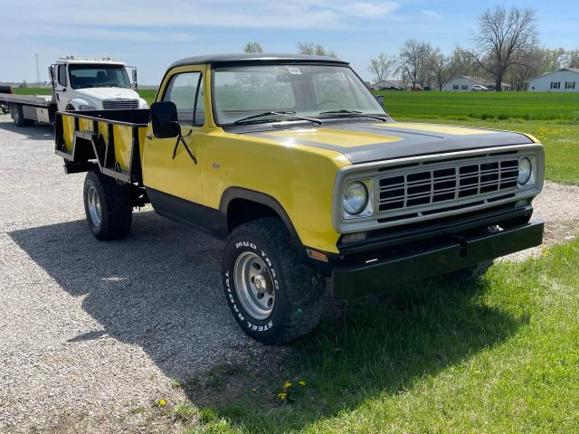 W24BE6S343013 - 1976 DODGE 250 YELLOW photo 1