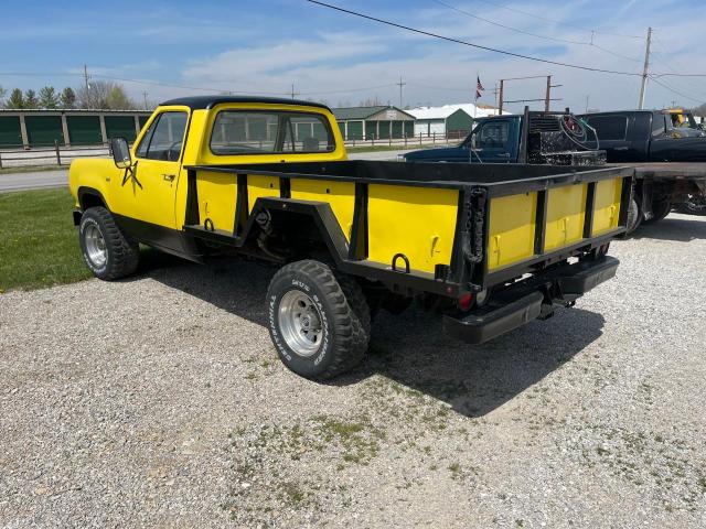 W24BE6S343013 - 1976 DODGE 250 YELLOW photo 3