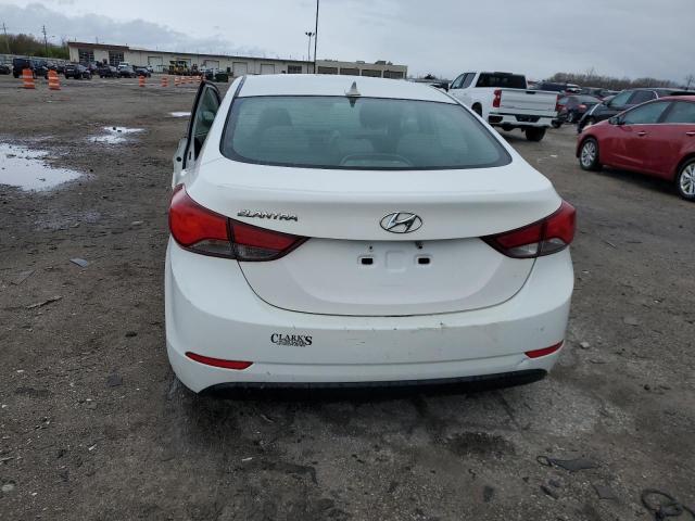 5NPDH4AE0EH489294 - 2014 HYUNDAI ELANTRA SE WHITE photo 6