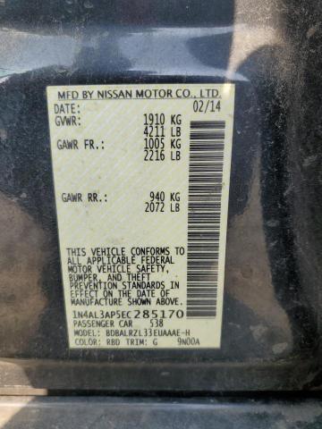 1N4AL3AP5EC285170 - 2014 NISSAN ALTIMA 2.5 CHARCOAL photo 12