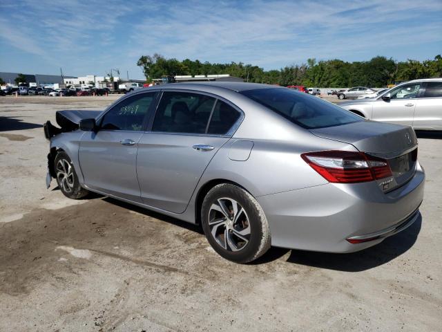 1HGCR2F38HA183526 - 2017 HONDA ACCORD LX SILVER photo 2