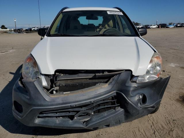 JHLRD78555C049109 - 2005 HONDA CR-V LX WHITE photo 5