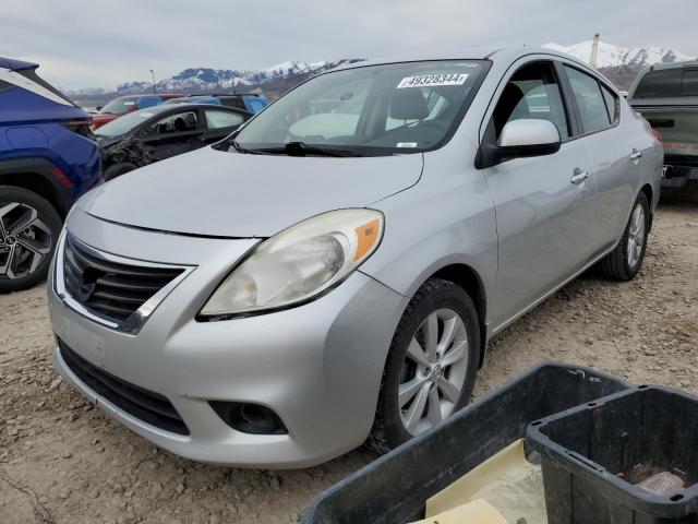 3N1CN7AP6EL862512 - 2014 NISSAN VERSA S SILVER photo 1