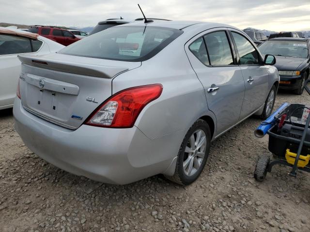 3N1CN7AP6EL862512 - 2014 NISSAN VERSA S SILVER photo 3