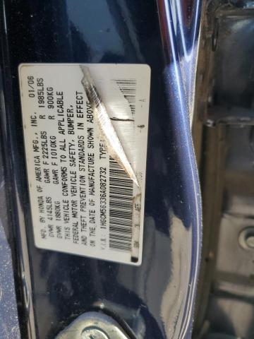 1HGCM56336A082732 - 2006 HONDA ACCORD SE BLUE photo 13