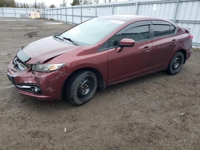 2HGFB2F54FH029798 - 2015 HONDA CIVIC LX BURGUNDY photo 1