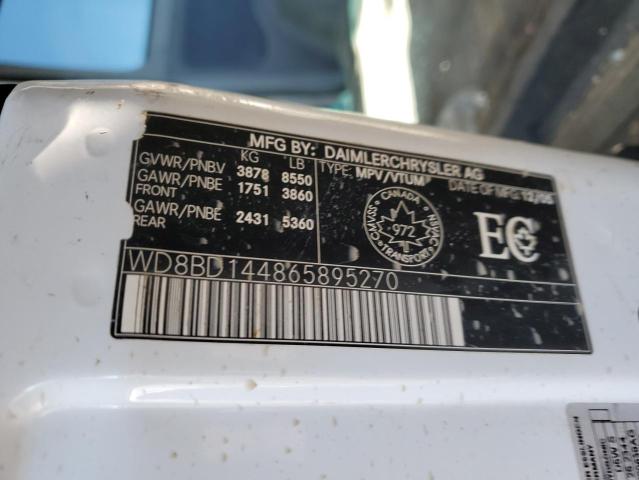 WD8BD144865895270 - 2006 DODGE SPRINTER 2500 WHITE photo 13