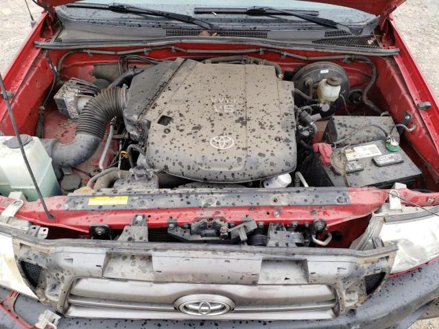 5TEUU4EN6AZ746343 - 2010 TOYOTA TACOMA ACCESS CAB წითელი ფოტო 11