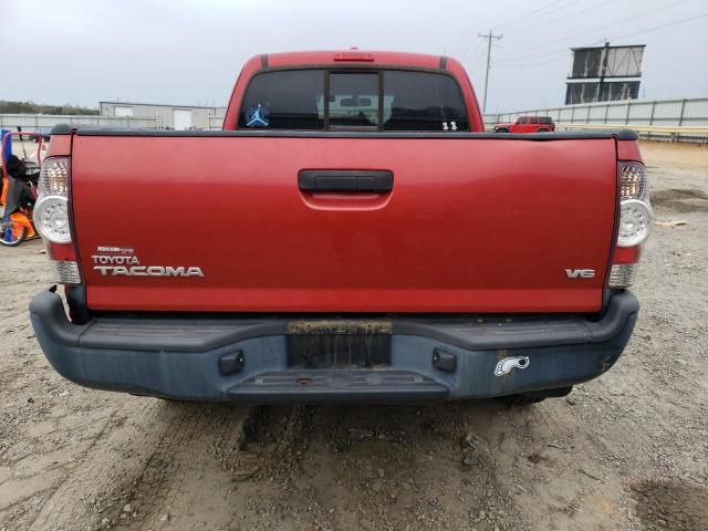 5TEUU4EN6AZ746343 - 2010 TOYOTA TACOMA ACCESS CAB წითელი ფოტო 6