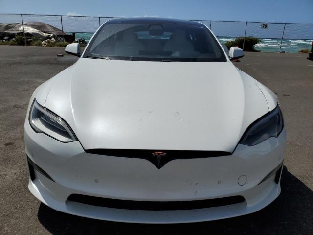 5YJSA1E66MF453717 - 2021 TESLA MODEL S WHITE photo 5