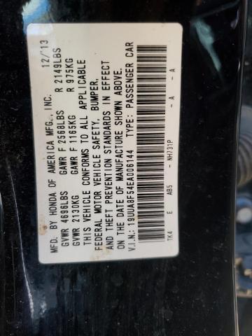 19UUA8F54EA006144 - 2014 ACURA TL TECH BLACK photo 12