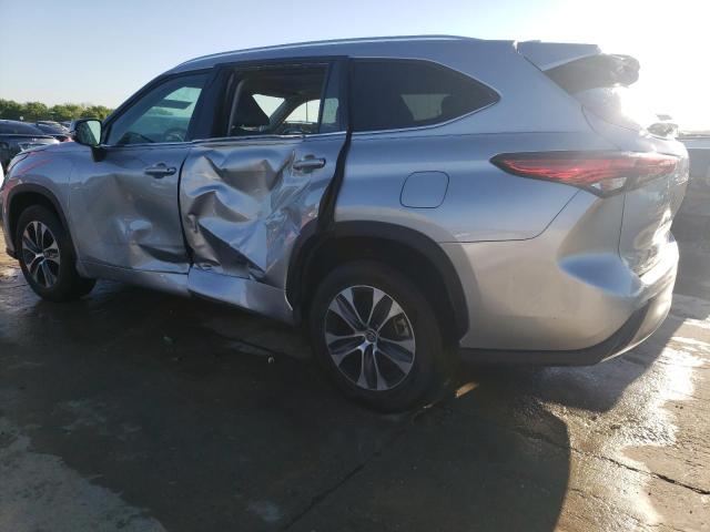 5TDGZRAH3LS504749 - 2020 TOYOTA HIGHLANDER XLE ვერცხლისფერი ფოტო 2