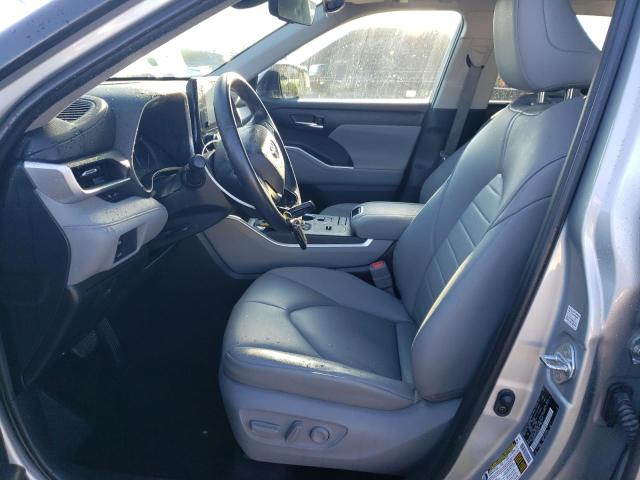 5TDGZRAH3LS504749 - 2020 TOYOTA HIGHLANDER XLE ვერცხლისფერი ფოტო 7