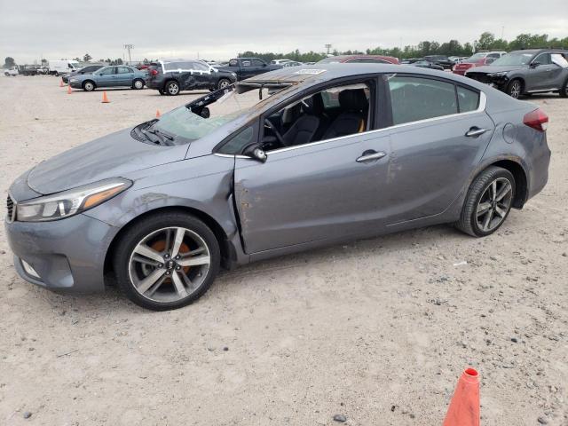 3KPFL4A85JE251232 - 2018 KIA FORTE EX GRAY photo 1