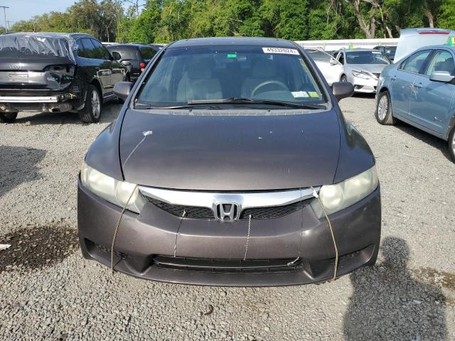 2HGFA16889H544380 - 2009 HONDA CIVIC EX GRAY photo 5