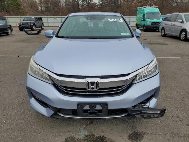 JHMCR6F77HC017722 - 2017 HONDA ACCORD TOURING HYBRID BLUE photo 5