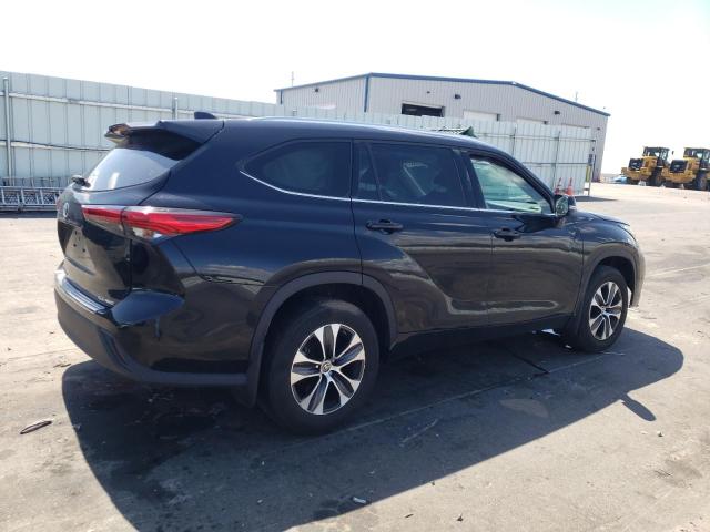 5TDGZRBH7LS002535 - 2020 TOYOTA HIGHLANDER XLE Սև լուսանկար 3