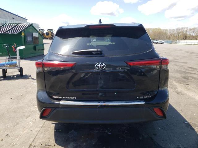 5TDGZRBH7LS002535 - 2020 TOYOTA HIGHLANDER XLE Սև լուսանկար 6