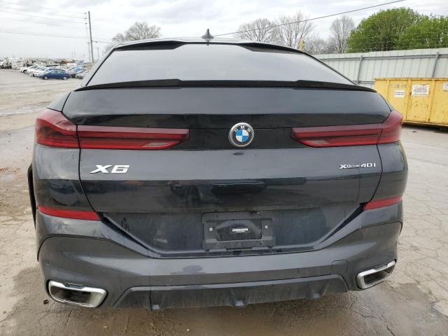 5UXCY6C00P9S03320 - 2023 BMW X6 XDRIVE40I BLACK photo 6