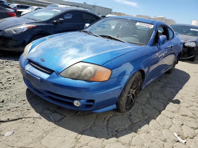 KMHHN65F64U121680 - 2004 HYUNDAI TIBURON GT BLUE photo 1