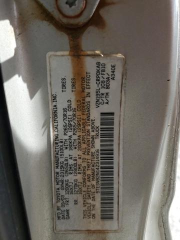 5TESN92N14Z314916 - 2004 TOYOTA TACOMA XTRACAB PRERUNNER 灰色 照片 12