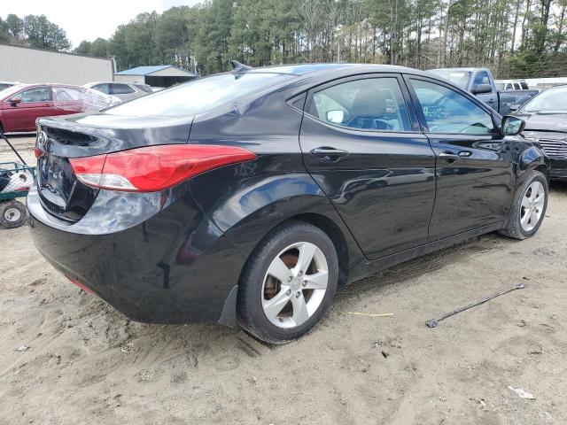 5NPDH4AE0DH430146 - 2013 HYUNDAI ELANTRA GLS BLACK photo 3