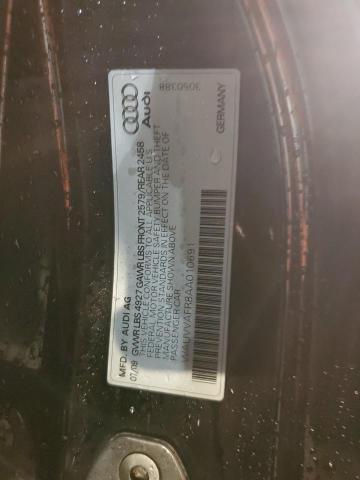 WAUVVAFR8AA010691 - 2010 AUDI S5 PRESTIGE 黑色 照片 13