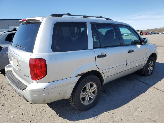 5FNYF18555B038744 - 2005 HONDA PILOT EXL SILVER photo 3