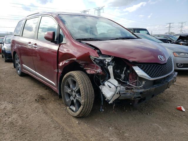 5TDXK3DC1GS738847 - 2016 TOYOTA SIENNA SE RED photo 4