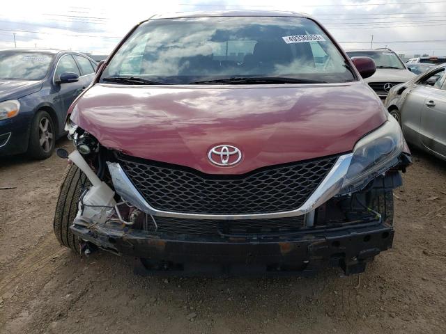 5TDXK3DC1GS738847 - 2016 TOYOTA SIENNA SE RED photo 5