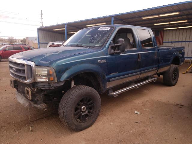 3FTSW31F91MA57551 - 2001 FORD F350 SRW SUPER DUTY BLUE photo 1