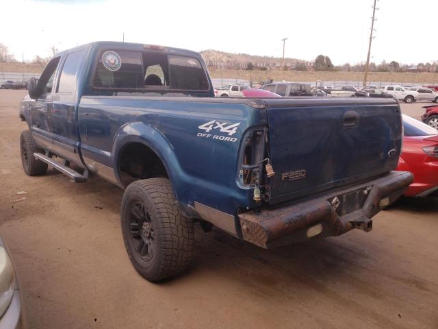 3FTSW31F91MA57551 - 2001 FORD F350 SRW SUPER DUTY BLUE photo 2