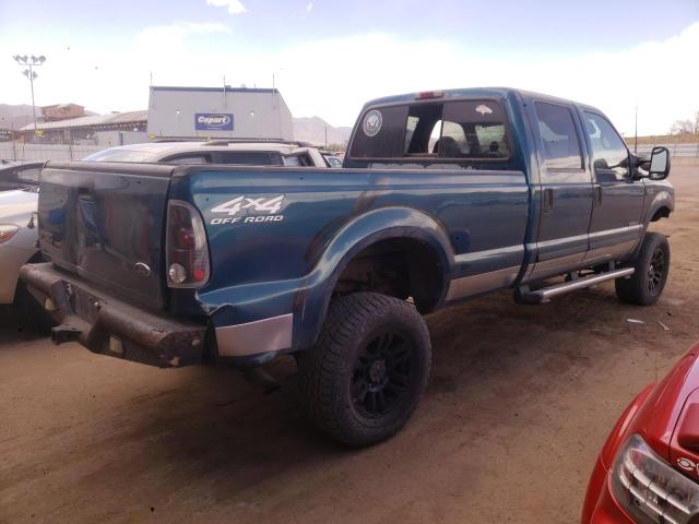 3FTSW31F91MA57551 - 2001 FORD F350 SRW SUPER DUTY BLUE photo 3