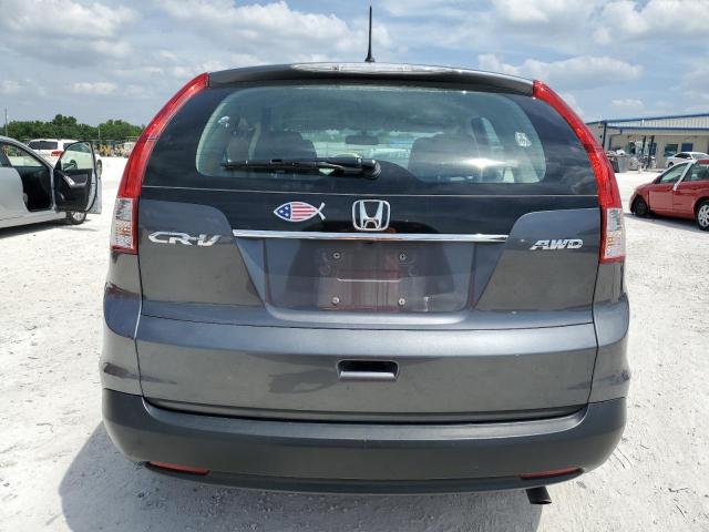 2HKRM4H31DH638624 - 2013 HONDA CR-V LX GRAY photo 6